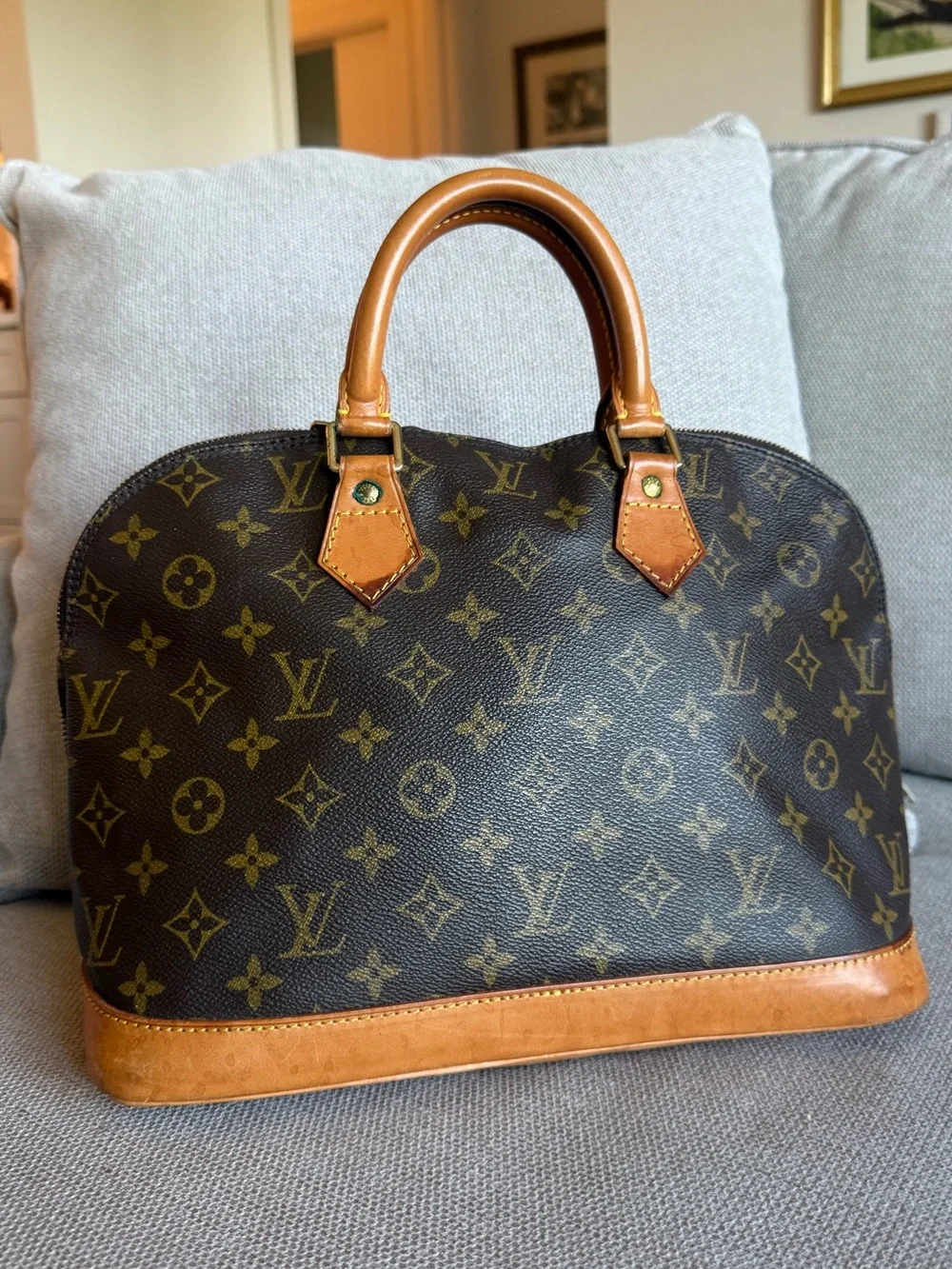 Louis Vuitton Brown Monogram Alma PM Tote Bag LV